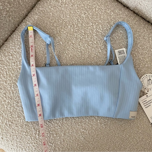 NWT Vuori Inversion Rib Bra & Legging Set 'Crystal Blue' Size XS - Picture 12 of 15